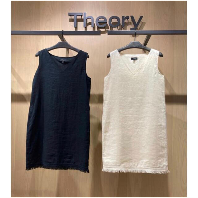 Theory 21ss Vネックリネンワンピース - www.sorbillomenu.com