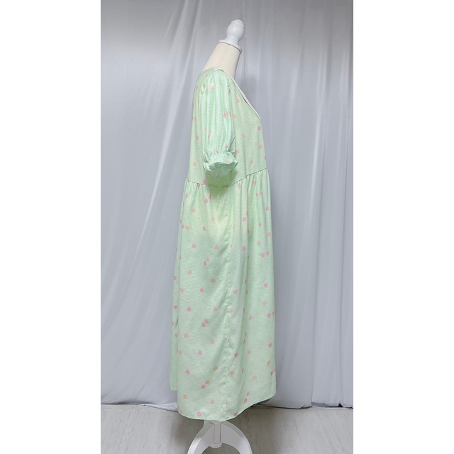 merry jenny(メリージェニー)のpastel heart dress(light green) レディースのワンピース(ロングワンピース/マキシワンピース)の商品写真