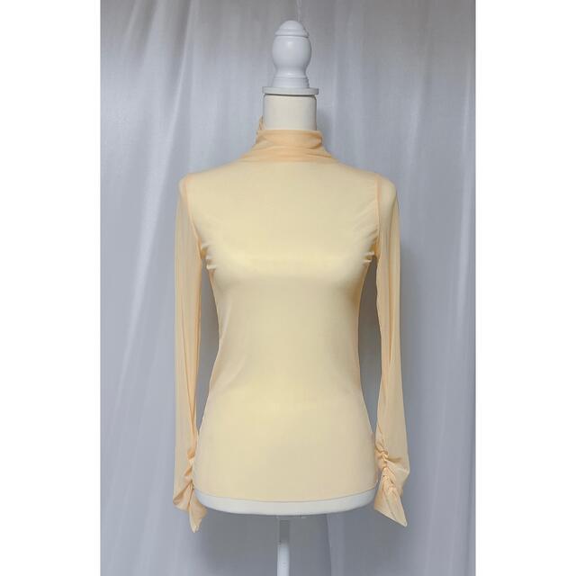 lilLilly(リルリリー)のsee-through tops(yellow) レディースのトップス(カットソー(長袖/七分))の商品写真