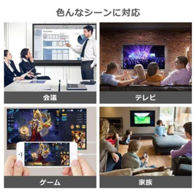 アイフォン iPhone HDMI 変換 ケーブル テレビ 出力 設定不要 黒F スマホ/家電/カメラのテレビ/映像機器(映像用ケーブル)の商品写真