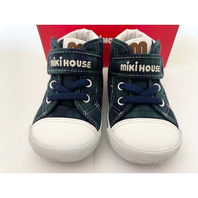 mikihouse(ミキハウス)のミキハウス　MIKIHOUSE セカンドベビーシューズ紺　14.5 cm キッズ/ベビー/マタニティのベビー靴/シューズ(~14cm)(スニーカー)の商品写真