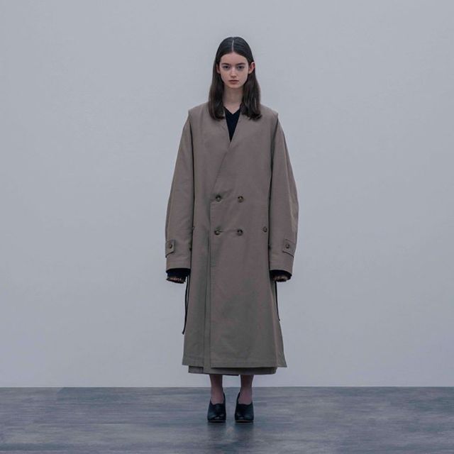 stein OVERSIZED LINEAR NO COLLAR COAT