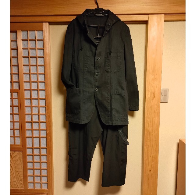 Yohji Yamamoto(ヨウジヤマモト)の★デニム 20ss フードブルゾン yohjiyamamoto メンズのジャケット/アウター(ブルゾン)の商品写真