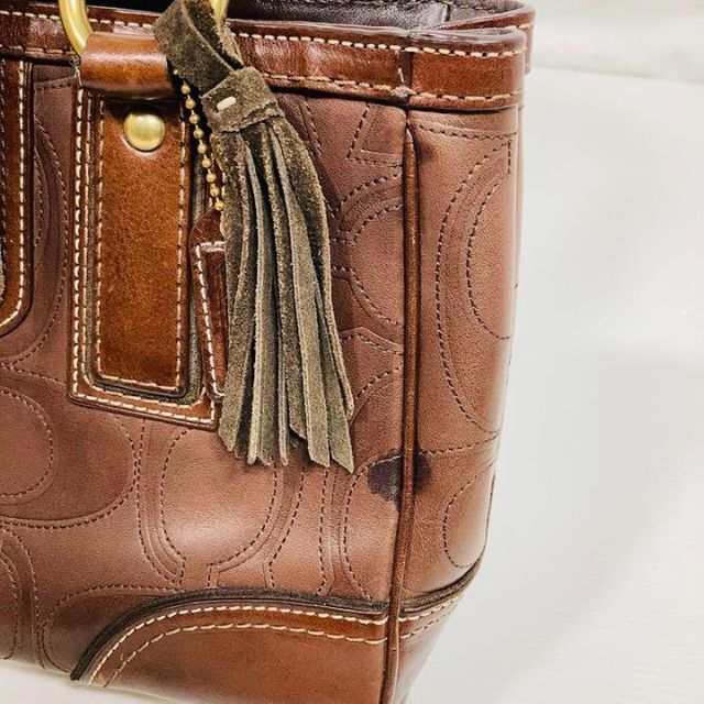 COACH - COACH コーチ ハンドバッグ 本革 レディース 訳あり 状態良好