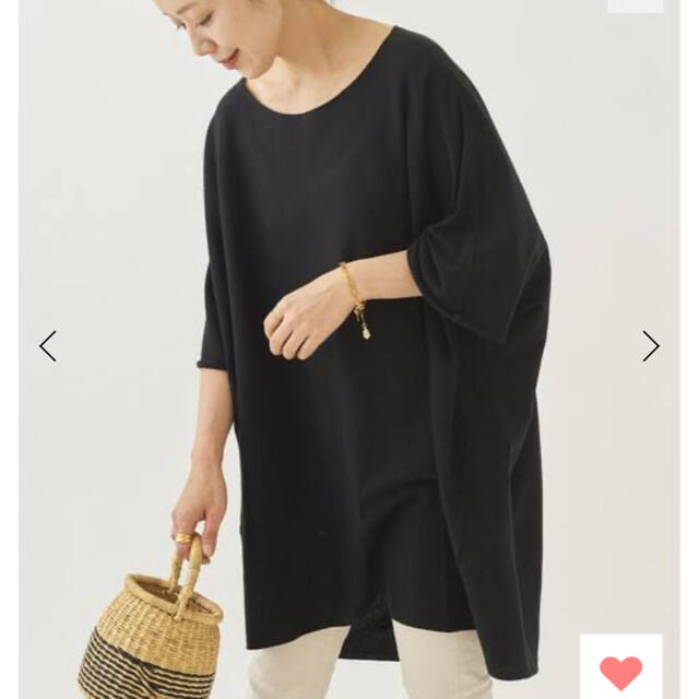 Plage sweat drape Tシャツ　ブラック　新品未使用タグ付き