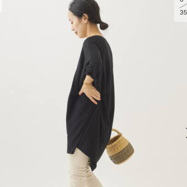 新品タグ付き plage sweat drape tシャツ 黒 プラージュ