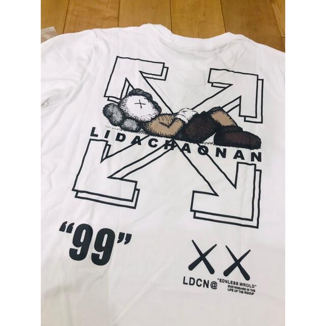 OFF-WHITE(オフホワイト)のOff-White x KAWS Tシャツ　コラボ　新品未使用　 メンズのトップス(Tシャツ/カットソー(半袖/袖なし))の商品写真