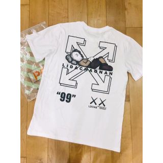 オフホワイト(OFF-WHITE)のOff-White x KAWS Tシャツ　コラボ　新品未使用　(Tシャツ/カットソー(半袖/袖なし))