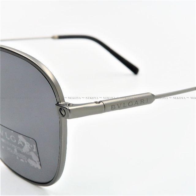 BVLGARI 5049 195/81 サングラス 偏光グラス ガンメタ グレー