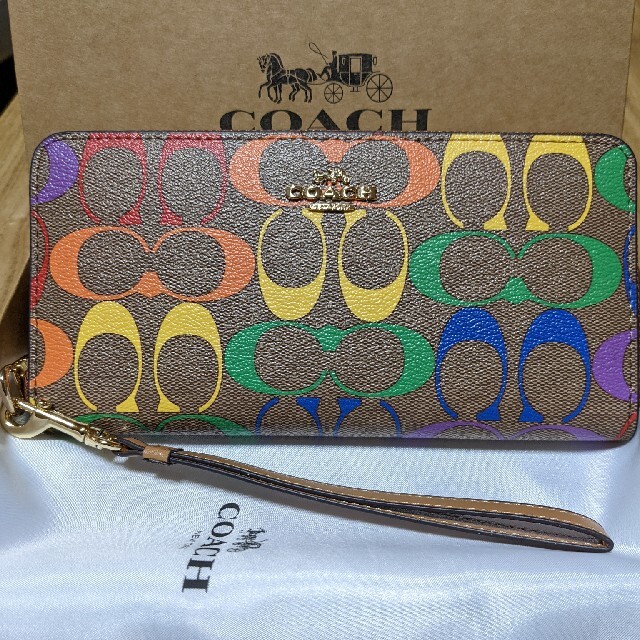 COACH  長財布　カラフルシグネチャー