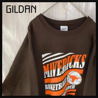 ギルタン(GILDAN)のギルダンスウェットトレーナービッグプリントNBAアースカラー(スウェット)