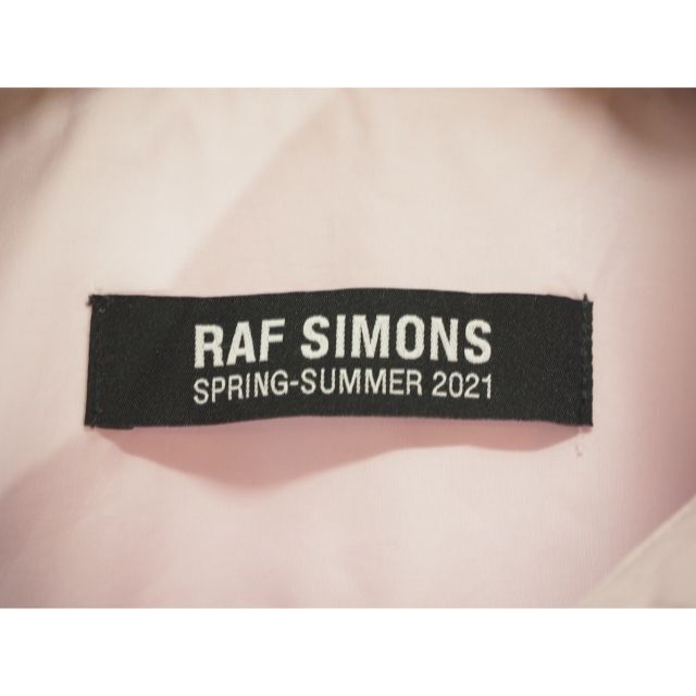 RAF SIMONS(ラフシモンズ)の21SSラフシモンズ シルク スカーフ 半袖 ビッグ シャツ ピンク 723M▲ メンズのトップス(シャツ)の商品写真