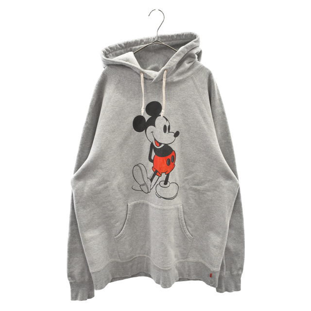 有名な高級ブランド Supreme グレー プルオーバーパーカー ラグランスリーブ ミッキーマウスプリント ディズニー Hoodie Mickey Disney 09aw シュプリーム Supreme パーカー Www Centroitaca It