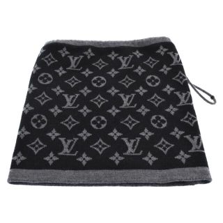 ルイヴィトン(LOUIS VUITTON)のLOUIS VUITTON ルイヴィトン コリエ モノグラムライン エクリプス ネックウォーマー M77137 ブラック/グレー(その他)