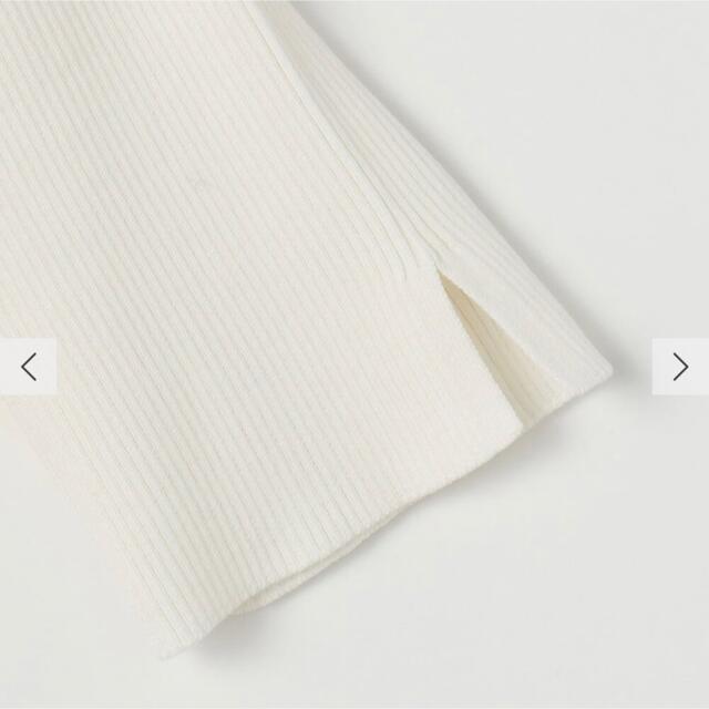 NOLLEY'S(ノーリーズ)の綿リブストレッチ5分袖プルオーバーニット レディースのトップス(カットソー(半袖/袖なし))の商品写真