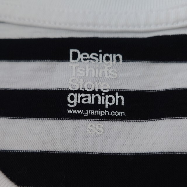 Design Tshirts Store graniph(グラニフ)の黒白ボーダーＴシャツ レディースのトップス(Tシャツ(半袖/袖なし))の商品写真