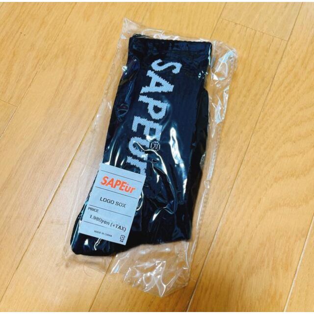 SAPEur サプール LOGO SOX ブラック メンズのレッグウェア(ソックス)の商品写真