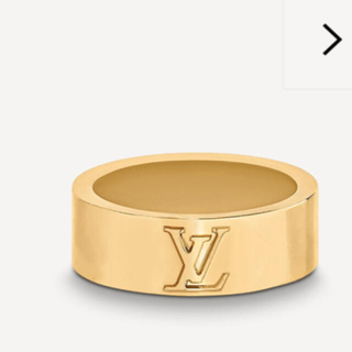 ルイヴィトン(LOUIS VUITTON)のヴィトン 指輪 リング バーグ･LV インスティンクト サイズM ゴールドのみ(リング(指輪))