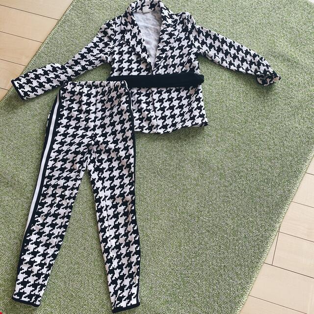 セットアップ　千鳥柄 キッズ/ベビー/マタニティのキッズ服男の子用(90cm~)(ジャケット/上着)の商品写真