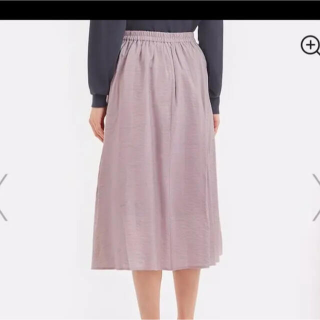 GU(ジーユー)のGU チェックフレアスカート　ラベンダー色　Sサイズ レディースのスカート(ロングスカート)の商品写真