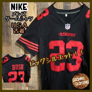 ナイキ(NIKE)のNFL ゲームシャツ ナイキ アメフト スポーツ チームロゴ スウッシュ 古着(Tシャツ/カットソー(半袖/袖なし))