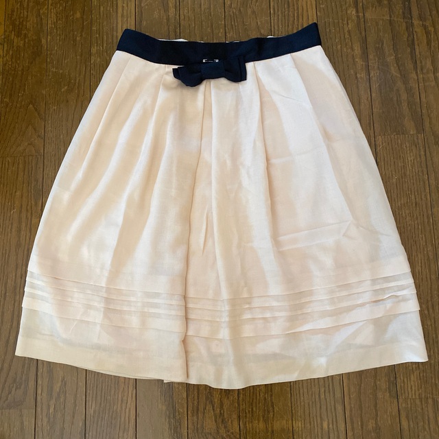 LAISSE PASSE(レッセパッセ)のデビュードフィオレ LAISSE PASSEレッセパッセ❤︎リボンスカート レディースのスカート(ひざ丈スカート)の商品写真