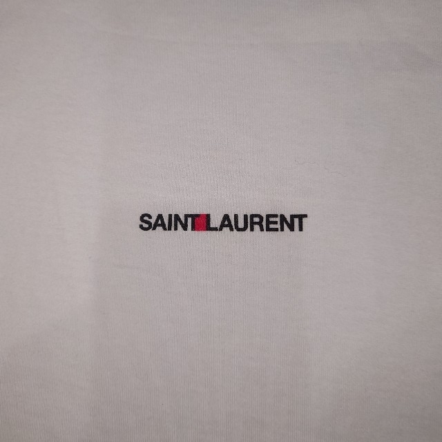 SAINT LAURENT ロゴTシャツ　ホワイト S サンローラン 1