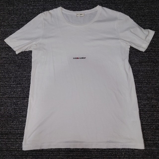 サンローラン(Saint Laurent)のSAINT LAURENT ロゴTシャツ　ホワイト S サンローラン(Tシャツ/カットソー(半袖/袖なし))