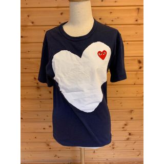 コムデギャルソン(COMME des GARCONS)のPLAY コムデギャルソン Tシャツ ネイビー S(Tシャツ(半袖/袖なし))