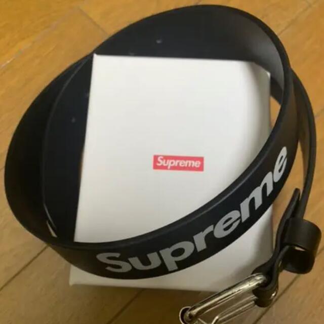 代引き不可】 supreme Repeat LeatherBeltシュプリームベルトブラック