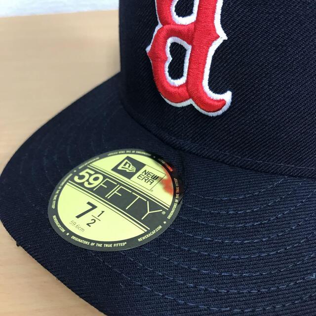 NEW ERA RED SOX UPSIDE DOWN  7 1/2 メンズの帽子(キャップ)の商品写真