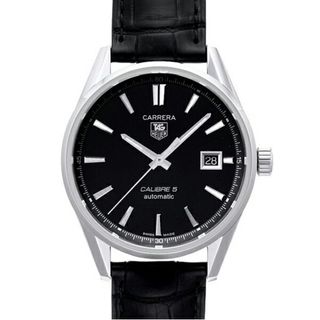 タグホイヤー(TAG Heuer)のタグホイヤー Tag Heuer 腕時計 カレラ キャリバー5 ブラック WAR211A.FC6180(腕時計(デジタル))