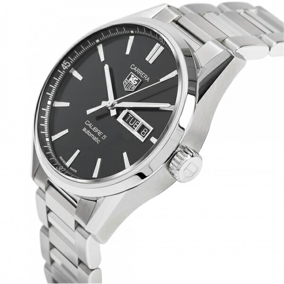 TAG Heuer(タグホイヤー)のタグホイヤー Tag Heuer 腕時計 カレラ キャリバー5 デイデイト ブラック WAR201A.BA0723 メンズの時計(腕時計(デジタル))の商品写真