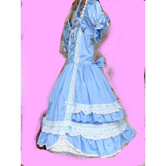 Angelic Pretty(アンジェリックプリティー)のAngelic pretty  無地ワンピース　2005年 レディースのワンピース(ひざ丈ワンピース)の商品写真