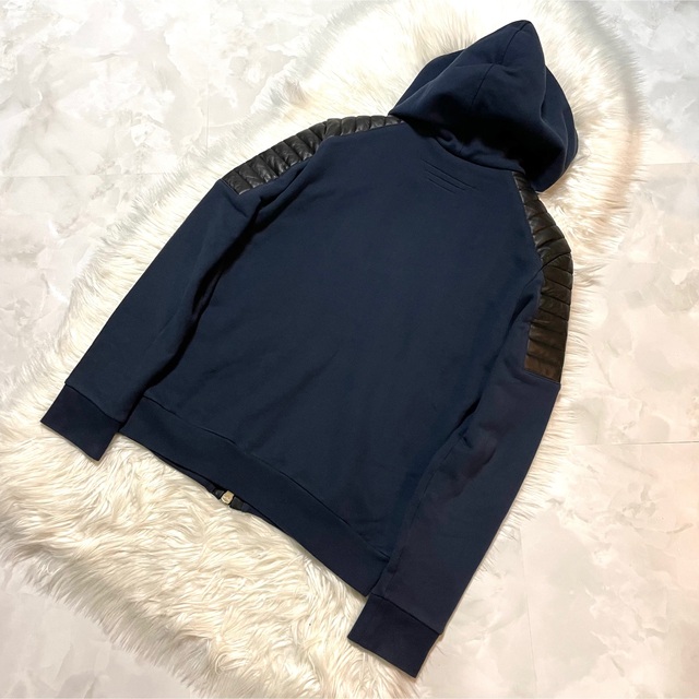 BALMAIN - 本物 バルマンオム ショルダー レザー切替 ZIP UP BALMAIN - 本物 バルマンオム ショルダー レザー切替 ZIP UP