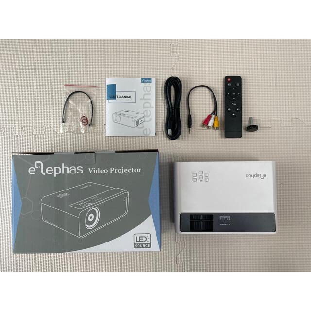 ELEPHAS 小型 プロジェクター  スマホ/家電/カメラのテレビ/映像機器(プロジェクター)の商品写真