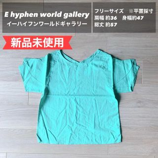 イーハイフンワールドギャラリー(E hyphen world gallery)の【新品未使用】E hyphen world gallery フリルブラウス(シャツ/ブラウス(半袖/袖なし))