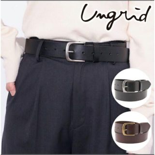 アングリッド(Ungrid)の【新品未使用】Ungrid レザーベルト黒(ベルト)