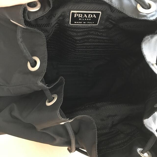 PRADA(プラダ)のPRADA プラダ『ナイロン リュックサック』かばん ブラック 黒 ブランド レディースのバッグ(リュック/バックパック)の商品写真