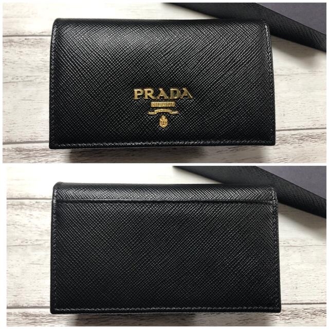 ✴︎新品✴︎ 正規品 PRADA 名刺入れ SAFFIANO NERO 黒 | www