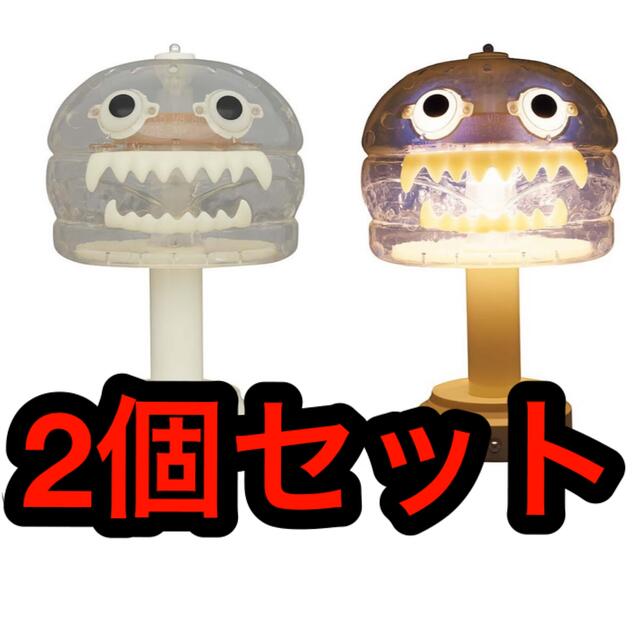 2022年のクリスマスの特別な衣装 - TOY MEDICOM UNDERCOVER 2個セット CLEAR LAMP HAMBURGER その他