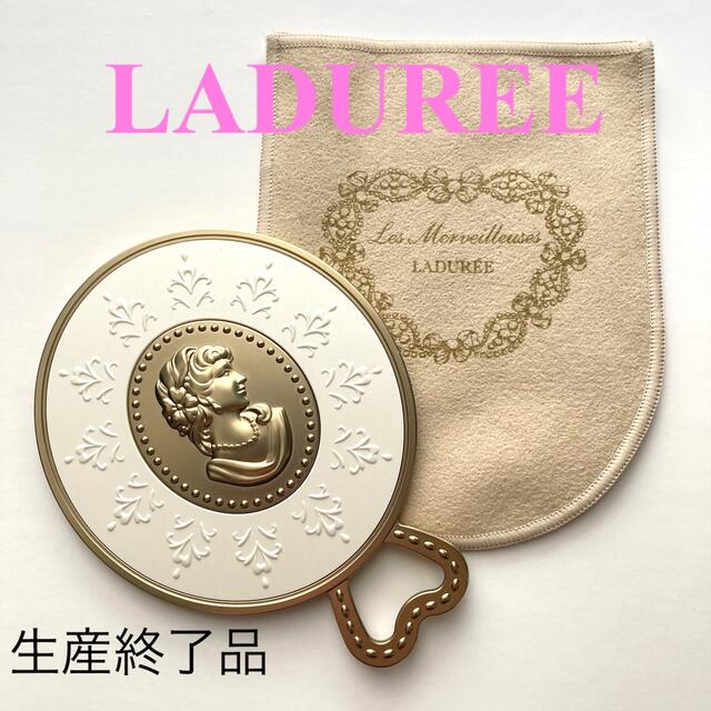 LADUREE(ラデュレ)のラデュレ　廃盤　ハンドミラー ゴールド LADUREE レディースのファッション小物(ミラー)の商品写真