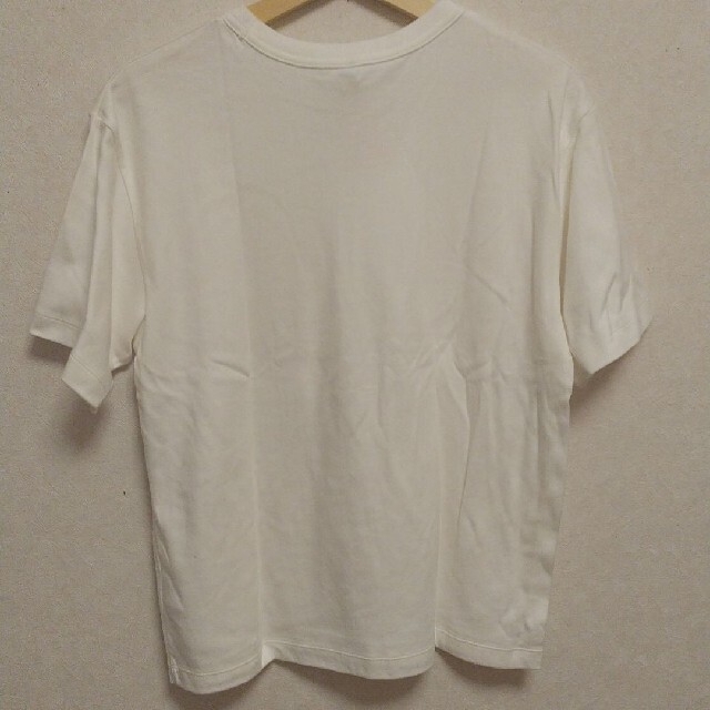 しまむら(シマムラ)の襟よれ防止 バインダー スムース オーガニックコットン Tシャツ✨ レディースのトップス(Tシャツ(半袖/袖なし))の商品写真