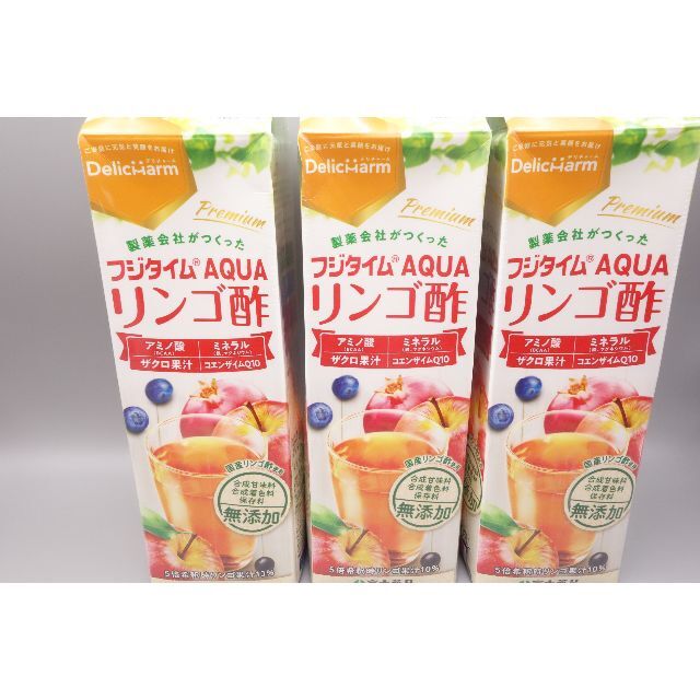 富士薬品 フジタイムAQUA リンゴ酢 1800mL×4本 - その他