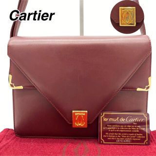 カルティエ ダブル ショルダーバッグ(レディース)の通販 18点 バンザイコシフリ C金具 マストライン ショルダーバッグ ☆カルティ 斜めがけ ボルドー スクエア ショルダーバッグ