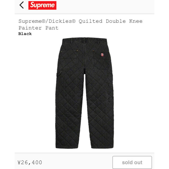 Supreme(シュプリーム)のdickies quilted double knee painter pant メンズのパンツ(ペインターパンツ)の商品写真