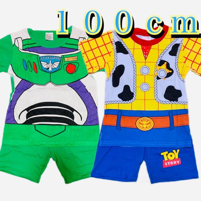 トイストーリー　パジャマ　半袖　100 キッズ/ベビー/マタニティのキッズ服男の子用(90cm~)(パジャマ)の商品写真