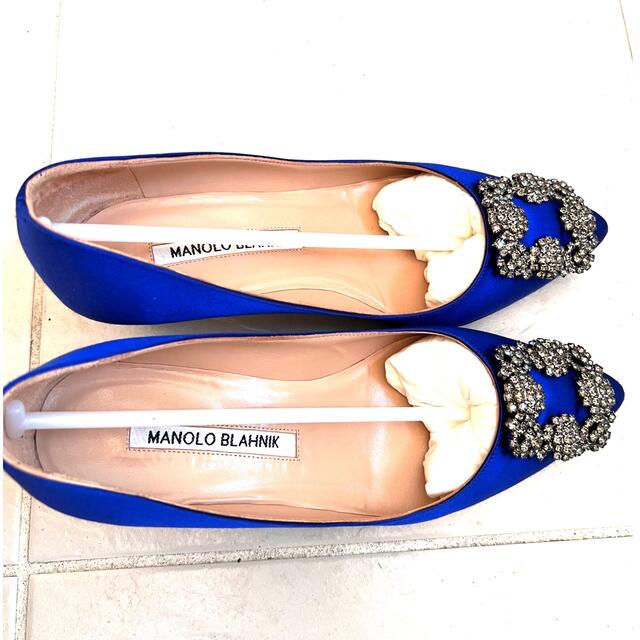 新作揃え BLAHNIK MANOLO - ロイヤルブルー マノロブラニクハンギシ35