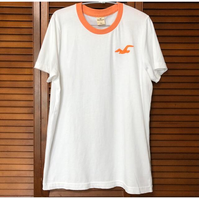 Hollister(ホリスター)のホリスター  襟ぐりオレンジ　Tシャツ メンズのトップス(Tシャツ/カットソー(半袖/袖なし))の商品写真