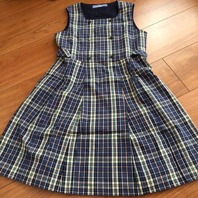 familiar(ファミリア)の美品☆familiar チェックワンピース130 キッズ/ベビー/マタニティのキッズ服女の子用(90cm~)(ワンピース)の商品写真